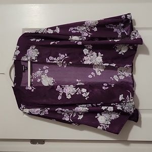 TORRID Purple Floral Satin Kimono Size 1/2 1X 2XTORRID plus size